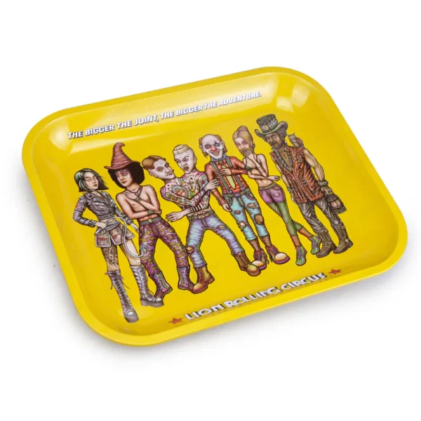 Bandeja de Metal Lion Rolling Circus Trupe Grande
