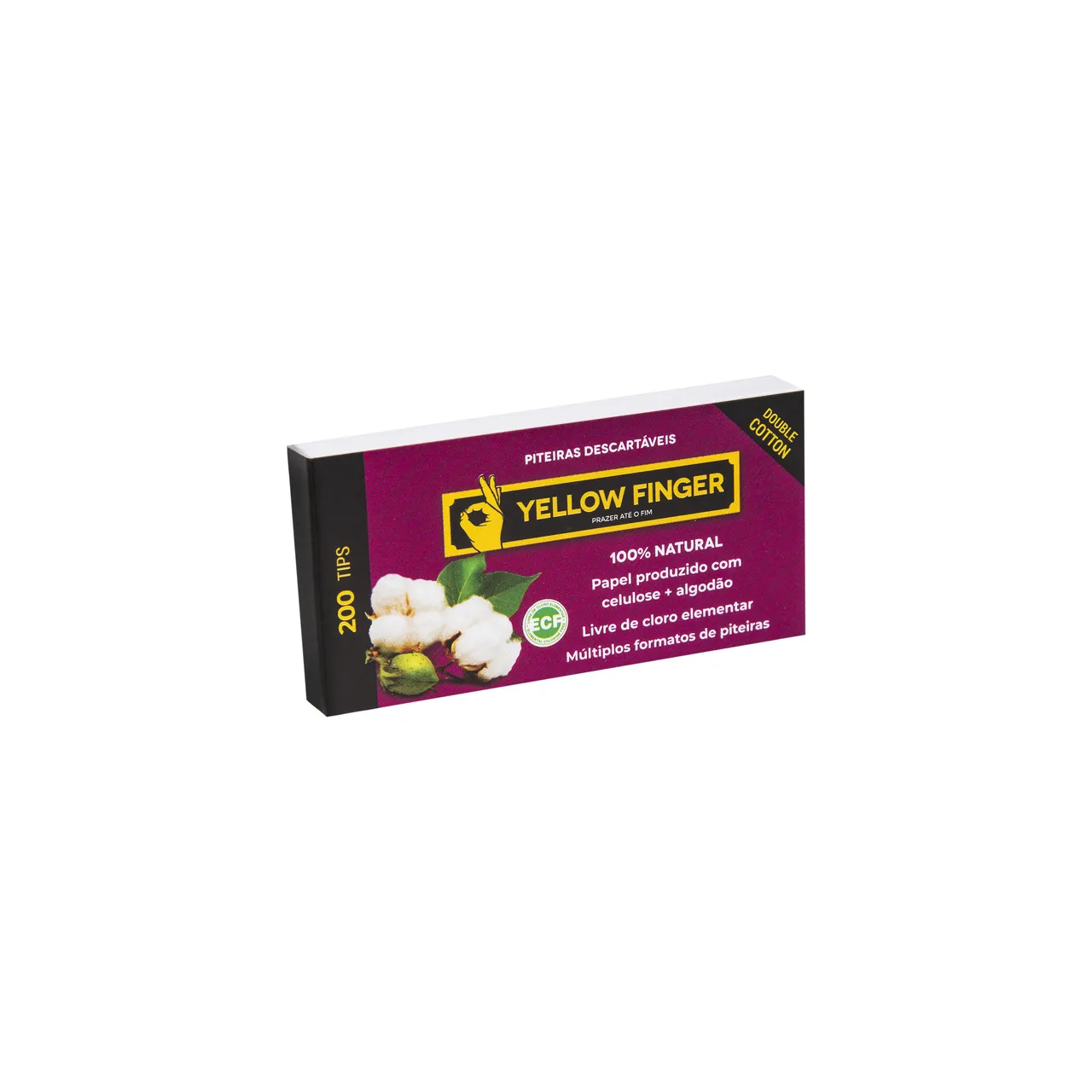 Piteira de Papel Yellow Finger Cotton Brown Double