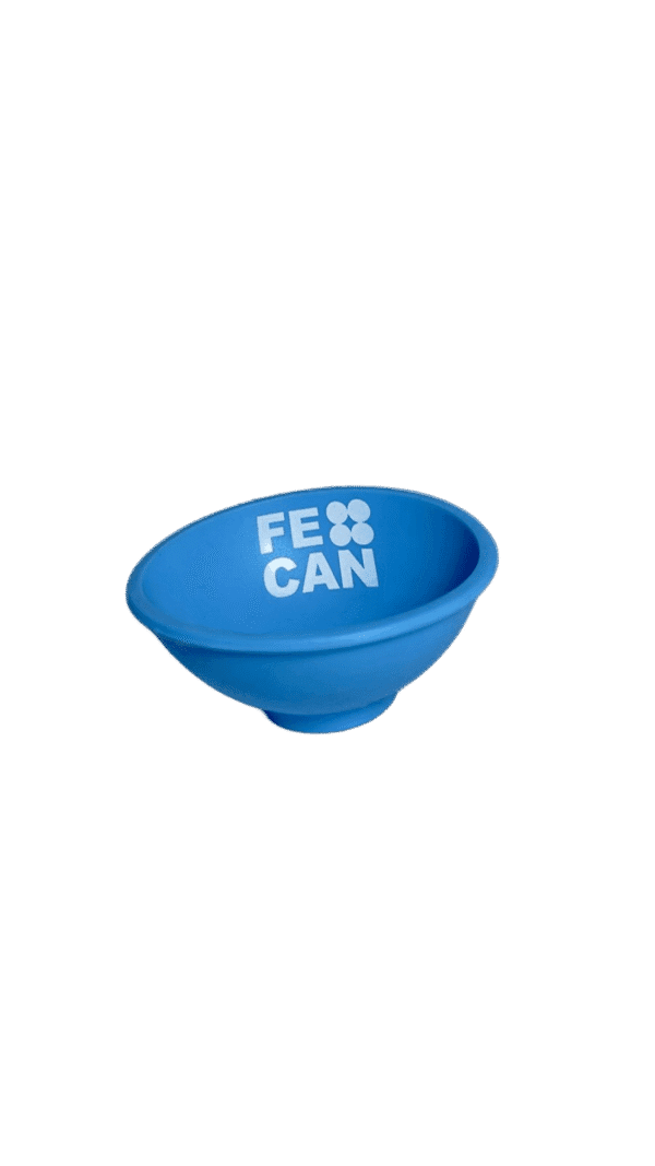 Cuia de Silicone FECAN Azul